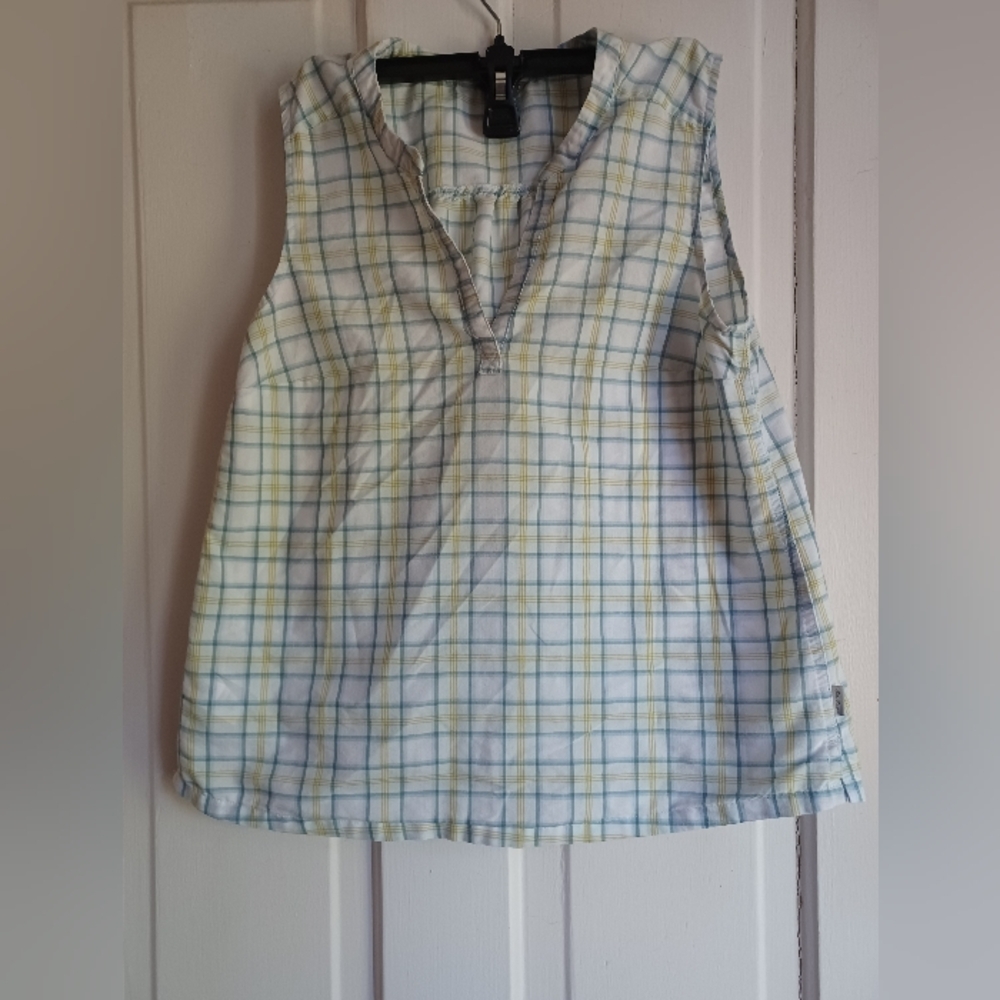 Eddie Bauer Women's Plaid V-Neck Shirt